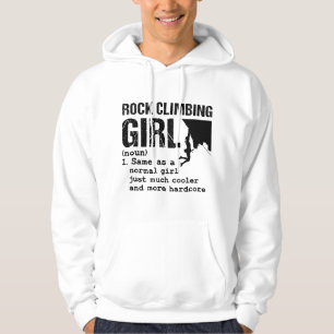 Sudadera Definición de chica escaladora en roca Escaladora