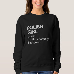 Sudadera Definición de Chica polaco Bandera de país Idioma