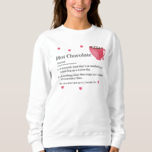 Sudadera Definición de chocolate caliente a la moda
