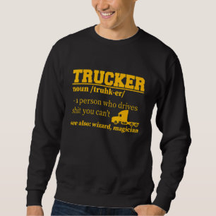 Sudadera Definición de conductor de camión orgulloso