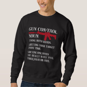 Sudadera Definición de control de armas Divertido propietar