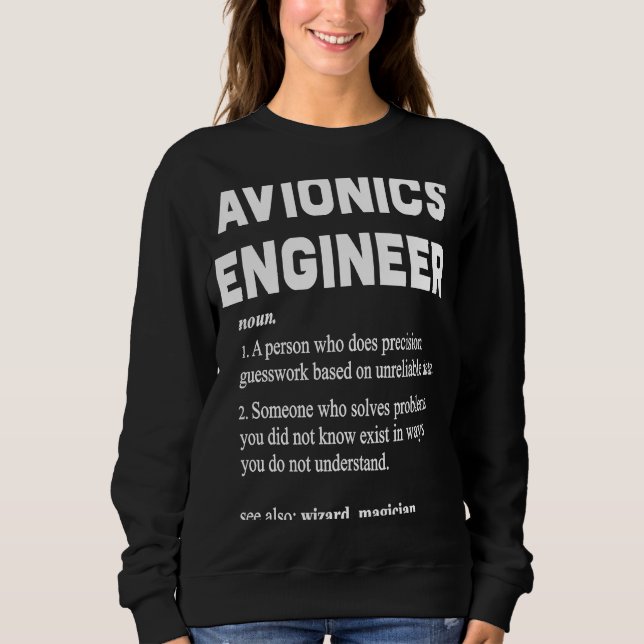 Sudadera Definición de diccionario divertida de ingeniero a (Anverso)