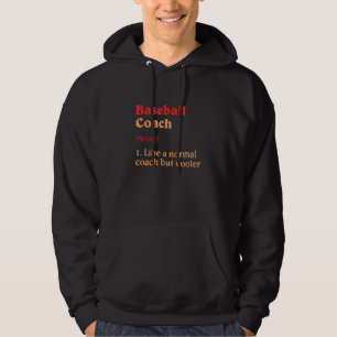 Sudadera Definición de Entrenador de Béisbol Humor de Jugad