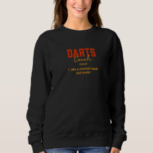 Sudadera Definición de Entrenador de Dardos Humor de Jugado