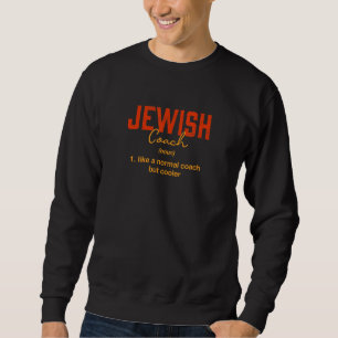 Sudadera Definición de entrenador judío Chistes judíos Dich