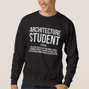 Sudadera Definición de estudiante de arquitectura arquitect
