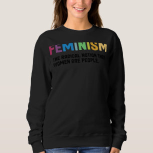 Sudadera Definición de feminismo Mujeres fuertes e igualdad