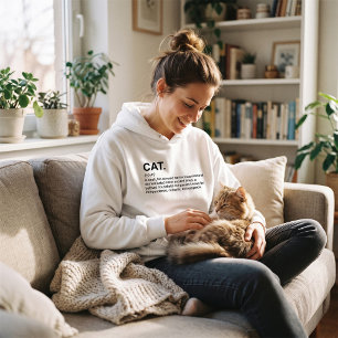Sudadera Definición de gato Sustantivo Amante de gatos dive