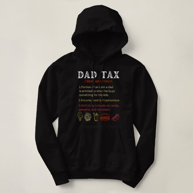 Sudadera Definición de impuesto de papá Funny Padres Día de (Diseño del anverso)