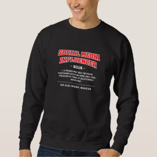 Sudadera Definición de Influencer de Medios Sociales   Crea