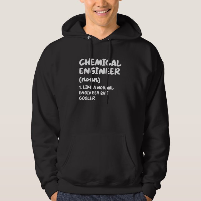 Sudadera Definición de ingeniero químico Ingeniería (Anverso)