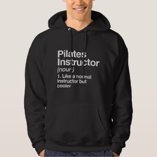 Sudadera Definición de instructor de Pilates divertido entr