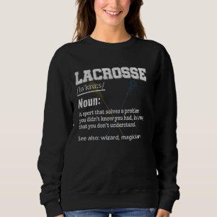 Sudadera Definición De Lacrosse Para El Equipo Deportivo La