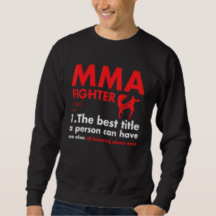 Sudadera Definición de luchador deportivo MMA