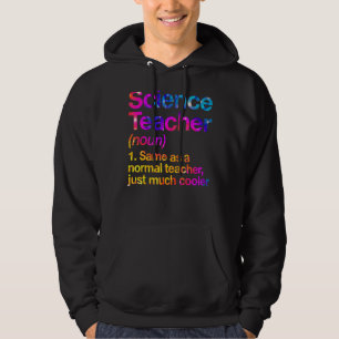 Sudadera Definición de maestro de ciencias primer día Tie D