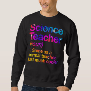 Sudadera Definición de maestro de ciencias primer día Tie D
