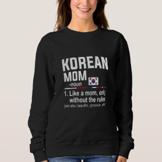 Sudadera Definición de mamá coreana para mujeres Día de