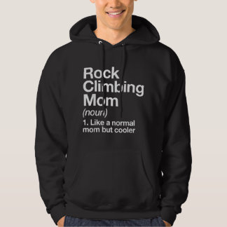 Sudadera Definición de mamá de escalada en roca divertida d