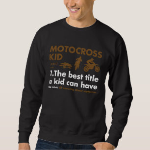 Sudadera Definición de niño deportista Motocross