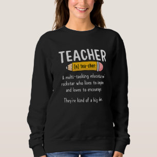 Sudadera Definición de nombre de maestro Educación Instruct