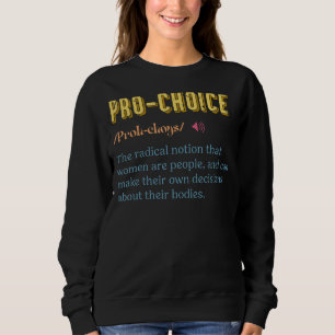 Sudadera Definición de opción favorable contra la feminista