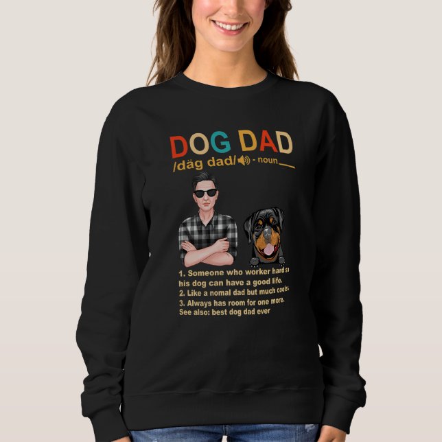 Sudadera Definición de papá de perro de Rottweiler para pad (Anverso)