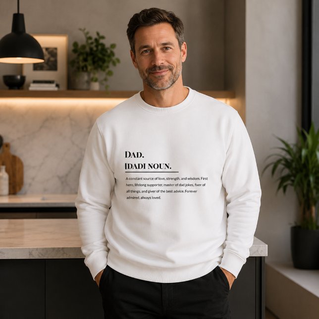 Sudadera Definición de Papá 👨‍👧‍👦 | Padre con Corazón (Subido por el creador)