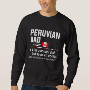 Sudadera Definición de papá peruano para hombres Día del pa
