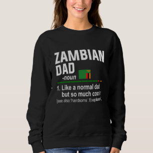 Sudadera Definición de papá zambiano masculino Día del padr