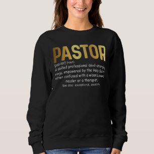 Sudadera Definición de pastor cristiano católico de la parr