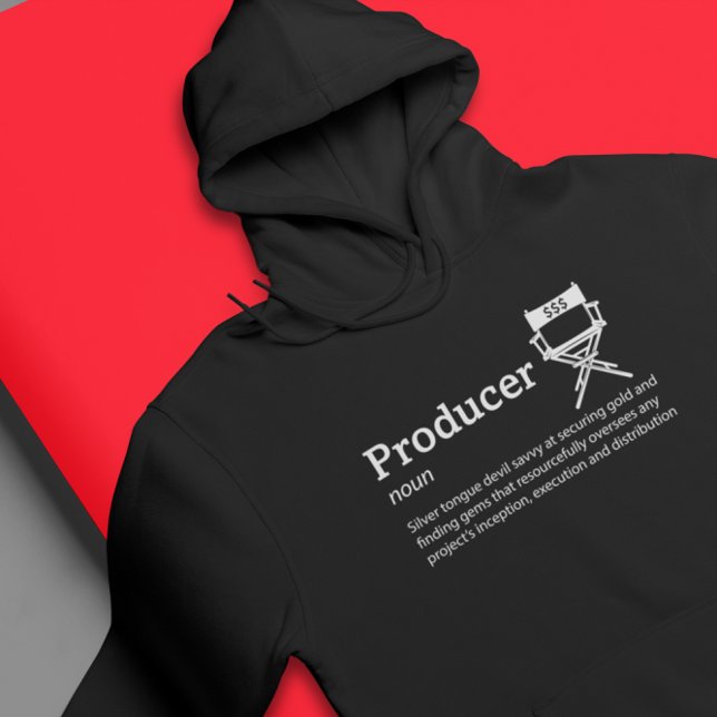 Sudadera Definición de Productor Modo Oscuro - Cineasta (Subido por el creador)