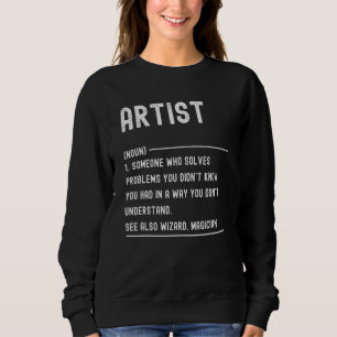 Sudadera Definición de profesor de arte Título del puesto
