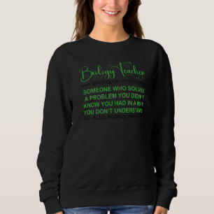 Sudadera Definición de profesor de biología Enseñanza de bi
