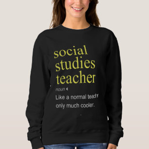 Sudadera Definición de profesor de estudios sociales Escuel