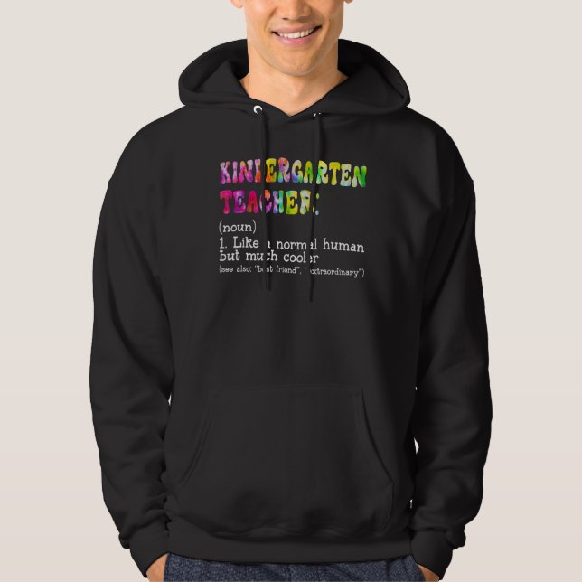 Sudadera Definición de profesor de guardería como (Anverso)