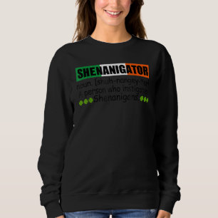 Sudadera Definición de Shenanigator Trebol de la Suerte San