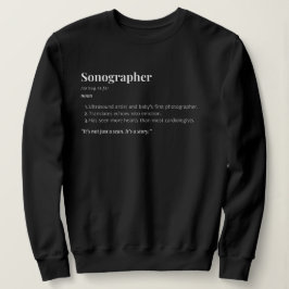 Sudadera Definición de sonógrafo - Regalo tecnológico de ul