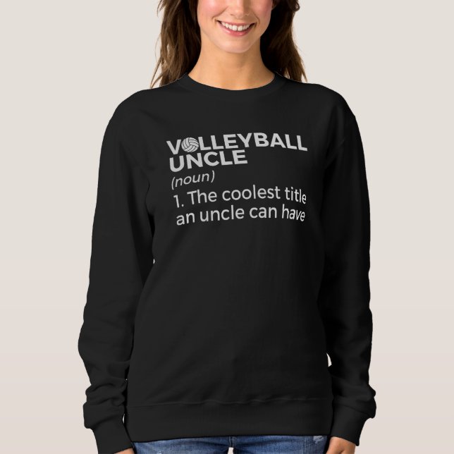 Sudadera Definición de Tío de Voleibol (Anverso)