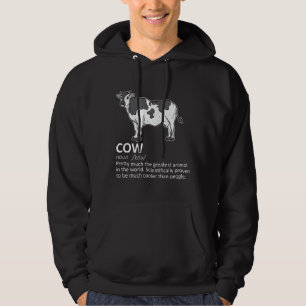 Sudadera Definición de vaca Lechero Ganadero Lechero