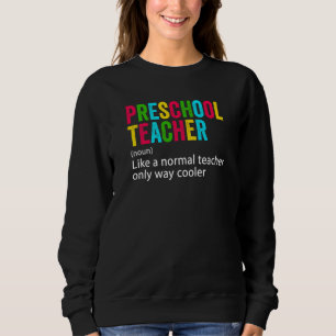 Sudadera Definición del equipo de maestros de preescolar de