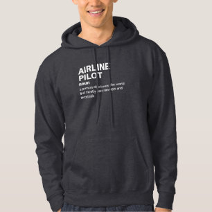 Sudadera Definición del piloto de aerolíneas - Ajedrez de l