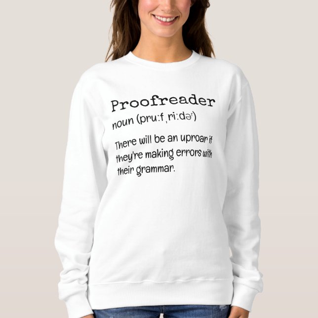 Sudadera Definición divertida y adecuada (Anverso)