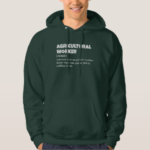 Sudadera Definición divertidísima de trabajador agrícola