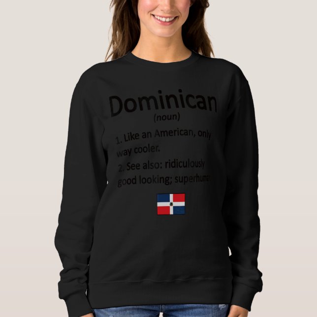 Sudadera Definición dominicana Dominio de Bandera República (Anverso)