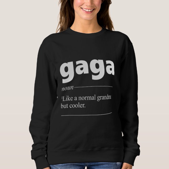 Sudadera Definición Gaga Fantástica Para La Abuela Granny (Anverso)
