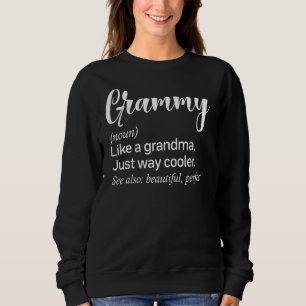 Sudadera Definición Grammy Como Una Abuela Muy Fría G