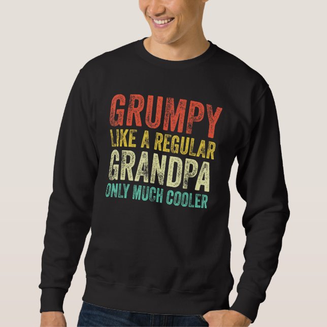 Sudadera Definición Grumpy Como El Abuelo Regular Sólo Más  (Anverso)