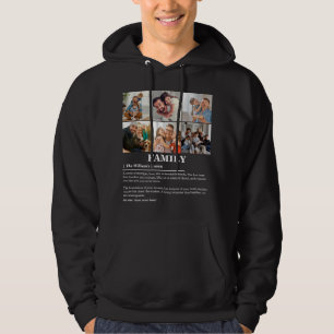 Sudadera Definición personalizada de la familia de Collages