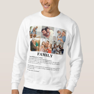 Sudadera Definición personalizada de la familia de Collages