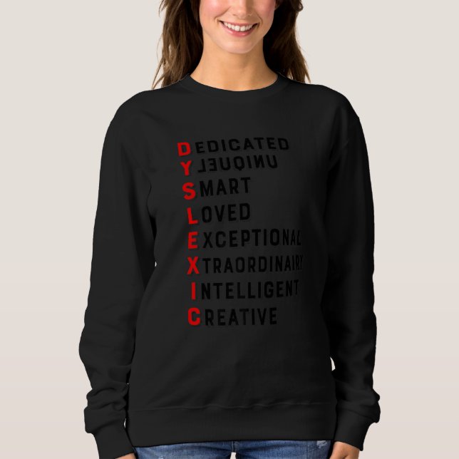 Sudadera Definition of Dyslexia Awareness Interventionist T (Anverso)